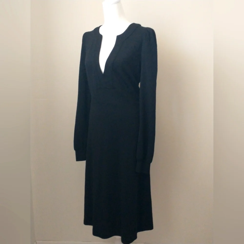 Diane Von Fursteberg wool puff sleeve midi sweater dress 10 - Picture 6 of 10